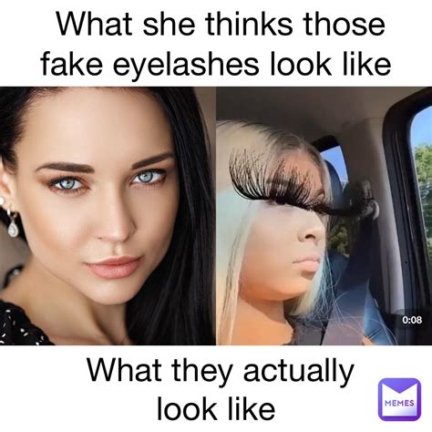 false eyelash memes.